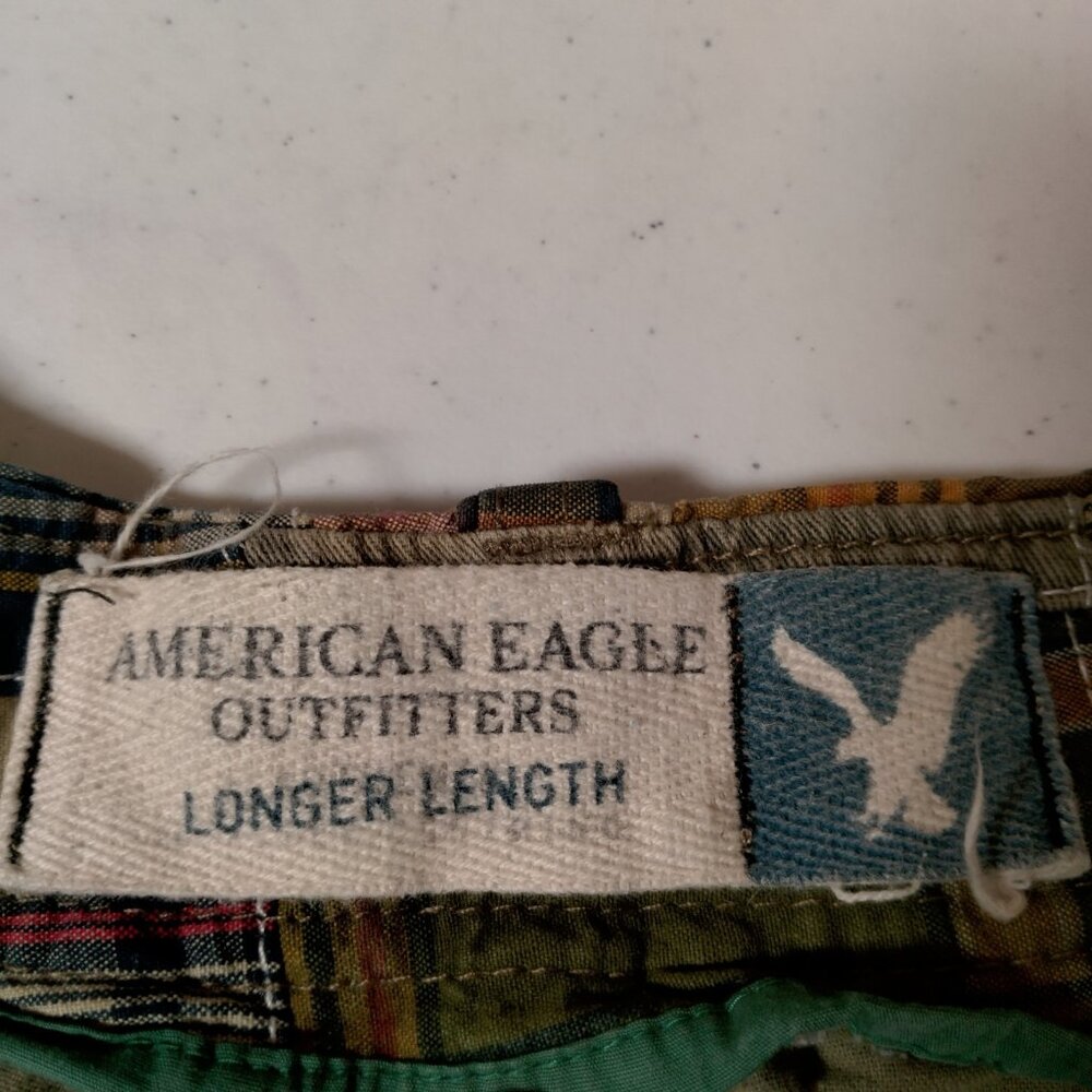 Ae American Eagle Patchwork Shorts Men Size 28 Ma… - image 5